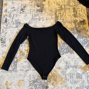 Forever 21 Black Off-Shoulder Bodysuit